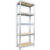 Pozinkovaný regál Biedrax 35 x 90 x 240 cm - 5 políc MDF