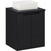 Súprava skrinka Comad Nova Black NOVA BLACK D2 82-50-2D, umývadlo Comad Gaja UN-GAJA35-SW 78570A(35), NOVA BLACK B 89-50