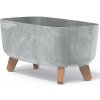 PROSPERPLAST Kvetináč GRACIA CASE BETON EFFECT 39cm sivý