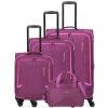Cestovné kufre set 4ks Travelite Corsiica S,M,L,B 217 L ružová