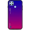 Púzdro TopQ LUXURY Realme C25Y pevné dúhové fialové