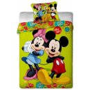 Jerry Fabrics Obliečky Mickey a Minnie green bavlna 140x200 70x90