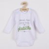 NEW BABY Body s potlačou New Baby Mami, Oci som Vaše zlatíčko - darčekové balenie Veľ. 74
