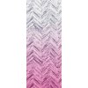 Komar Vliesová fototapeta Herringbone Pink 100 x 250 cm