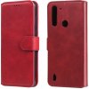 Knižkové puzdro Motorola Moto G8 Power Lite farba červená