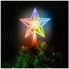 Family LED RGB Vianočná hviezda na stromček 10xLED 2xAA 15cm LC3524