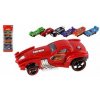 Teddies Auto závodné 6ks kov/plast 8cm na voľný chod v krabičke 10,5x27,5x4cm