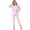 REGINA Dámske pyžamo 670 pink XXL
