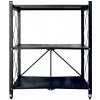 Regál Racks RAW3T, kovový, 3 police, 0870x720x340 mm, max. 50 kg/polica, prenosný