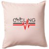 Cycling ekg - Vankúš 50x50 - 50x50 - Iba poťah ( Svetloružová )