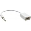 Biela 3,5mm AUX na USB samicu redukcia (E)