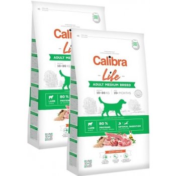 Calibra Dog Life Adult Medium Breed Lamb 12 kg