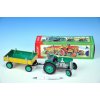Kovap Traktor Zetor s traktorom zelený kľúč kovový 28cm v krabici