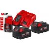 MILWAUKEE M18 NRG-502 (sada Milwaukee akumulátorov 2 x M18 B5, 1 x M12 B2 a nabíjačka)