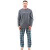 Gina 79133P pánske pyžamo Tmavá šedá XL