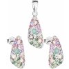Evolution Group Sada šperkov s krištáľmi Swarovski náušnice a prívesok mix farieb 39167.3 sakura, darčekové balenie