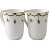 Royal Copenhagen Vianočný porcelánový hrnček Star Fluted Christmas – set 2 ks