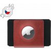 Peňaženka FIXED Tiny Wallet for AirTag z pravej hovädzej kože červená (FIXWAT-STN2-RD)