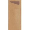 Vrecko na príbor 8,5 x 19 cm papier ECO ECHO hnedý servítok (100 ks)