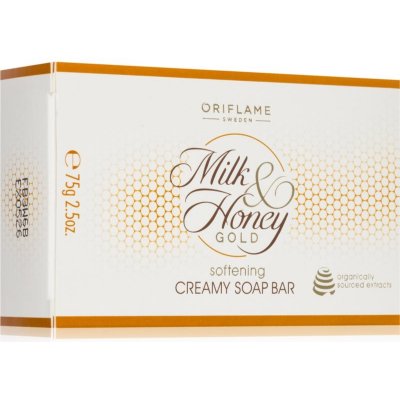 Oriflame Milk & Honey Gold Grand Celebration tuhé mydlo s hydratačným účinkom 75 g