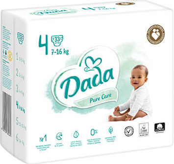 Dada Pure Care 4 MAXI 7-16 kg 33 ks