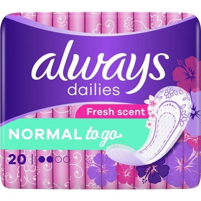 ALWAYS Dailies Normal To Go Fresh Intímky 20 ks