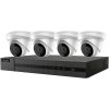 HiLook 4K PoE Turret KIT/ IK-4248TH-MH/P/ 4x kamery IPC-T280H 2.8mm/ 1x NVR-104MH-C/4P/ 2TB HDD 301501642