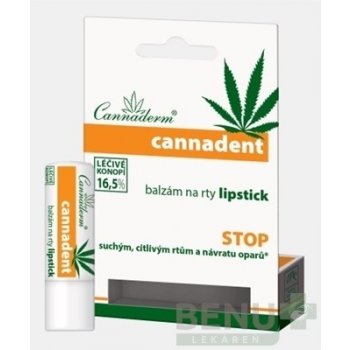 Cannaderm Cannadent balzám na pery lipstick 4,5 g