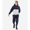 TUTA ITALIA 106 UOMO CON CAPP. BICOLORE IN FELPA BLU/GRIGIO CHIARO Tg. S