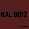 RAL 8012 uretánová auto farba lesklá alebo matná 1 liter + tužidlo + riedidlo (RAL8012 RED BROWN originálny odtieň uretánovej farby s lakom ( ČSN 2478 ))
