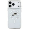 Karl Lagerfeld IML K&CH Heads Metal Frame MagSafe zadný kryt pre iPhone 17 Pro Max Transparent