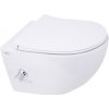 Wc s bidetom závesné SAT Infinitio vrátane dosky softclose, zadný odpad SATINF011RREXPBFCT
