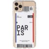 AppleKing kryt z mäkkého plastu so vzorom letenky pre iPhone 11 Pro Max - Paríž - možnosť vrátiť tovar ZADARMO do 30tich dní