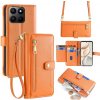 VSETKONAMOBIL 132989 PASTEL Peňaženkové puzdro pre Honor 400 Smart 5G / Honor X7d oranžové