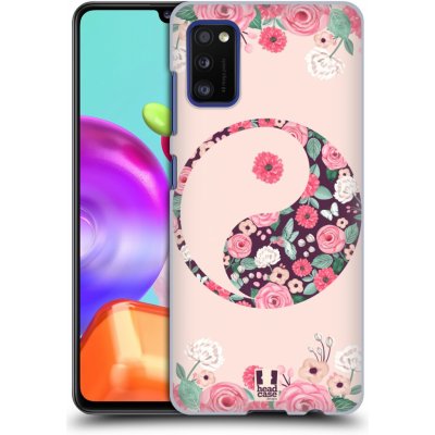 Plastové pouzdro na mobil Samsung Galaxy A41 - Head Case - Yin a Yang Floral (Plastový kryt, pouzdro, obal na mobilní telefon Samsung Galaxy A41 A415F Dual SIM s motivem Yin a Yang Floral)