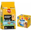 Pedigree Professional Nutrition 12kg + Dentastix Large 56ks - 15% zľava - Adult s hovädzím mäsom a zeleninou 12 kg + Denta Stix každodenná starostlivosť o zuby 56 ks Large pre veľkých psov (>25 kg)