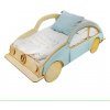 Ourbaby 37768-0 Wooden bed VW BEETLE 160x80 cm prírodná modrá
