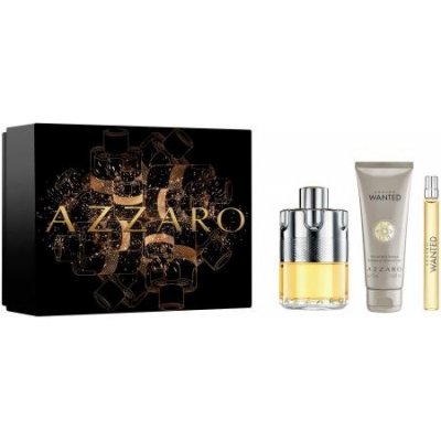 Azzaro Wanted darčekový set toaletná voda 100 ml + sprchovac gél 75 ml + toaletná voda 10 ml