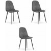 Stolička ASTI - tmavosivý zamat x 3 9401 71 00 00
