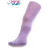 Detské žakárové pančucháče New Baby fialové Fialová 92 (18-24m)