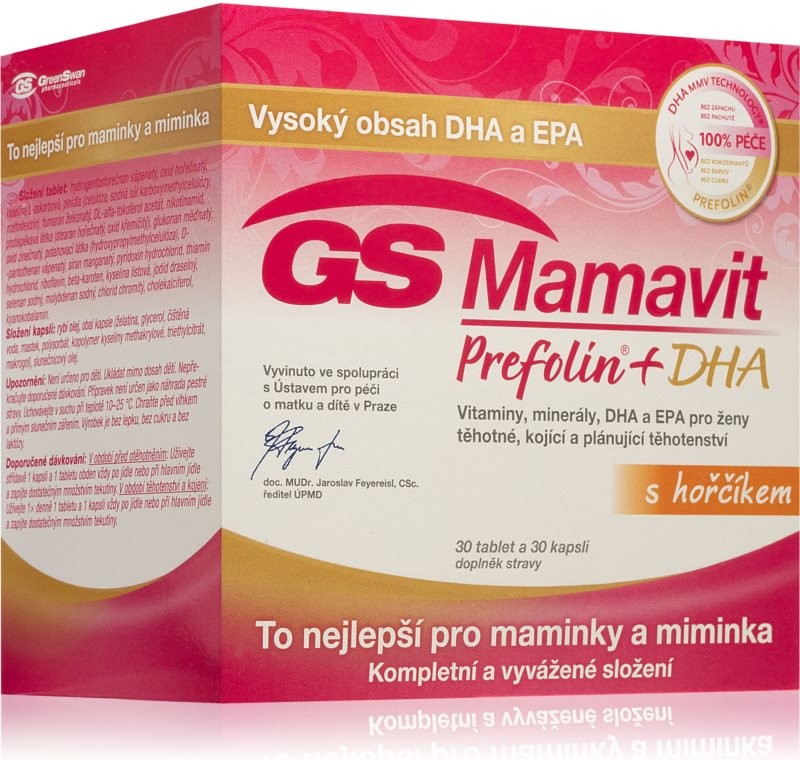 GS Mamavit Prefolin+DHA+EPA 60 tabliet od 19,7 € - Heureka.sk