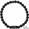 Glosery korálkový náramok s kvádrom RODINKA, howlite / lesklý - matný čierny achát, tigrie oko, labradorit 6-8mm Obvod zápästia: iné - uveďte do poznámky (ako zadávate os.údaje), Typ korálok / veľkosť