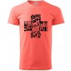 Zdravotné kríž veci - Klasické pánske tričko vyššej gramáže - 2XL ( Korálová )