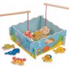 Bigjigs Toys drevená hra magnetické chytanie rybičiek