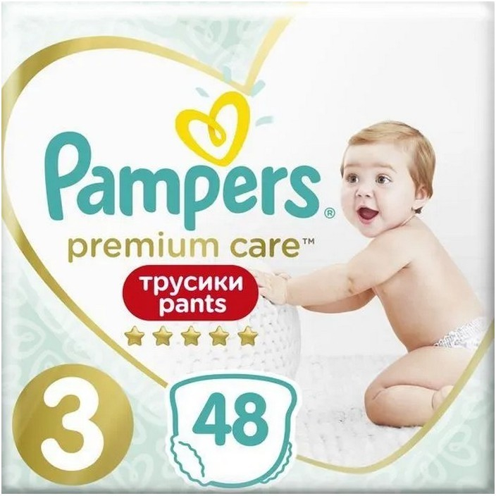 PAMPERS PREMIUM PANTS 3 48 ks