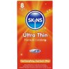 Skins Ultra Thin Premium - ultratenké kondómy 8 kusov vanilka