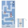 Swim Essentials Plážový uterák z mikrovlákna Little Seagull 135 x 65 cm