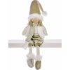 MagicHome Vianoce Dekorácia MagicHome Vianoce, Chlapček v zlatom, sediace, 33 cm