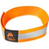 Firedog Reflexný obojok na suchý zips 30 mm 45 cm oranžový