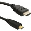 Qoltec HDMI kábel A samec | Micro HDMI D samec | 2 m